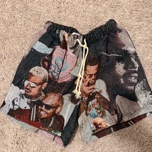 DC Multicolor Graphic Athletic Shorts